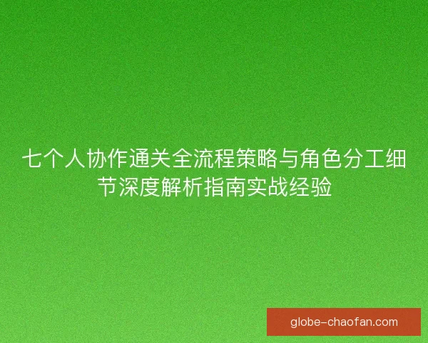 七个人协作通关全流程策略与角色分工细节深度解析指南实战经验